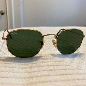 Ray Ban Hexagonal Flat Sunglasses